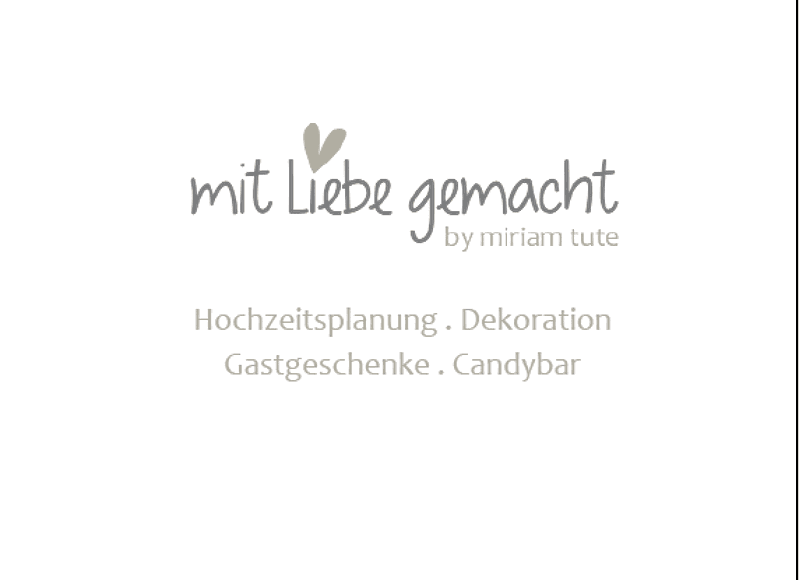 mit Liebe gemacht by miriam tute