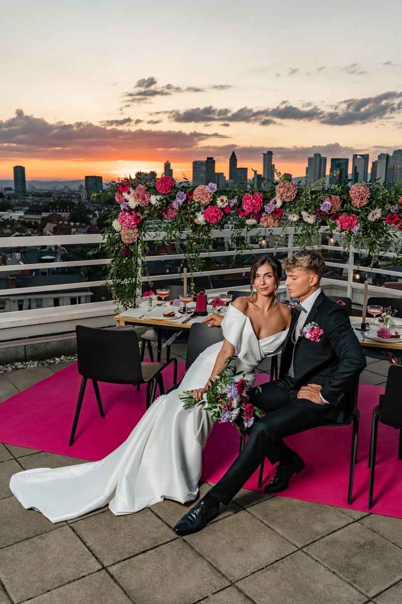 Heiraten in Sachsenhausen mit wunderschöner Dachterrasse