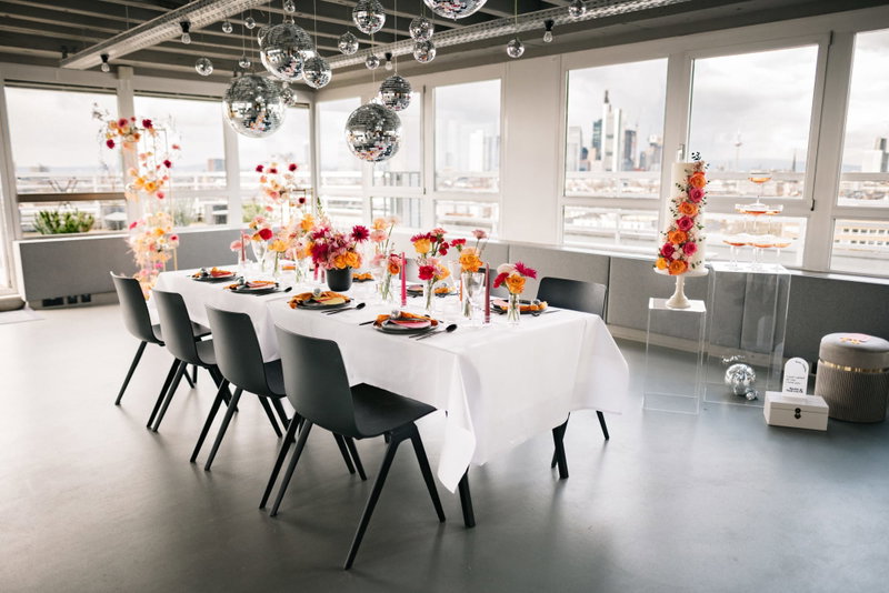 Heiraten in Sachsenhausen mit wunderschöner Dachterrasse