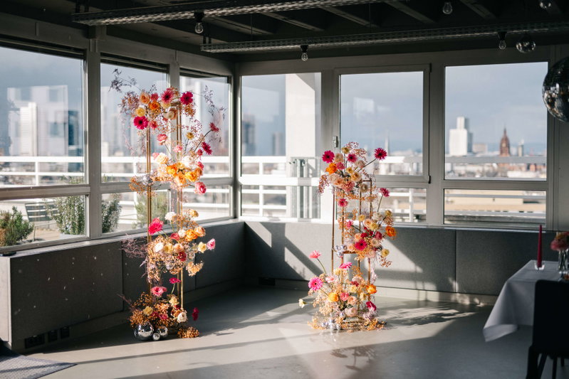 Heiraten in Sachsenhausen mit wunderschöner Dachterrasse